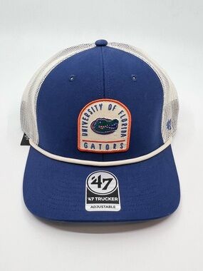 Florida Gators '47 Brand Blue With Patch Trucker Mesh Snapback Hat - BRAND NEW